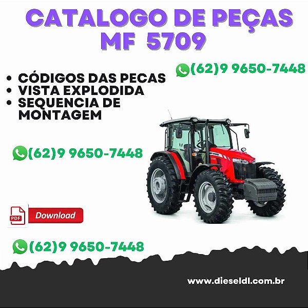 CATÁLOGO DE PEÇAS  MF 5709 TRATOR