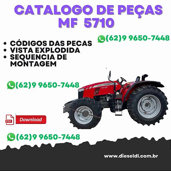 CATÁLOGO DE PEÇAS  MF 5710 TRATOR