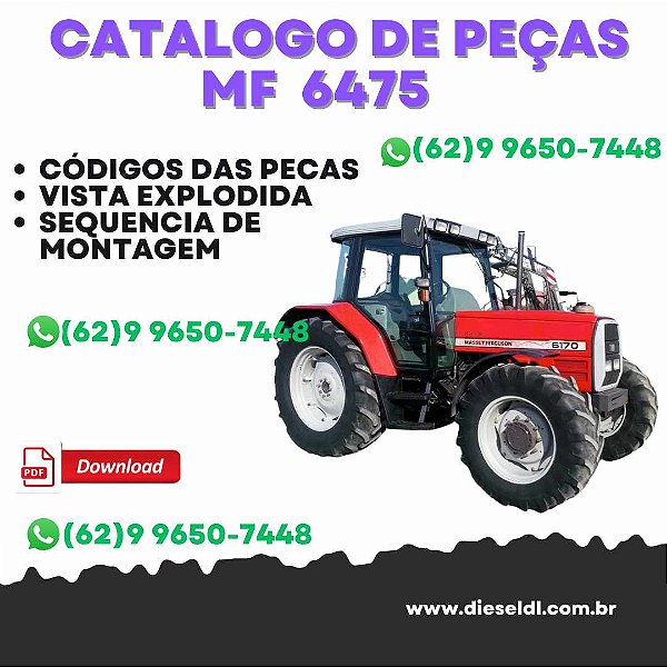 CATÁLOGO DE PEÇAS  MF 6465 / 6475 / 6480 TRACTORS