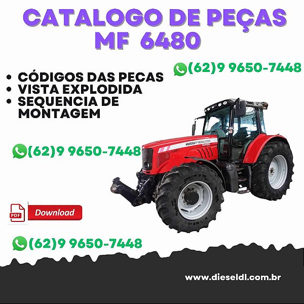CATÁLOGO DE PEÇAS  MF 6480 TRACTOR