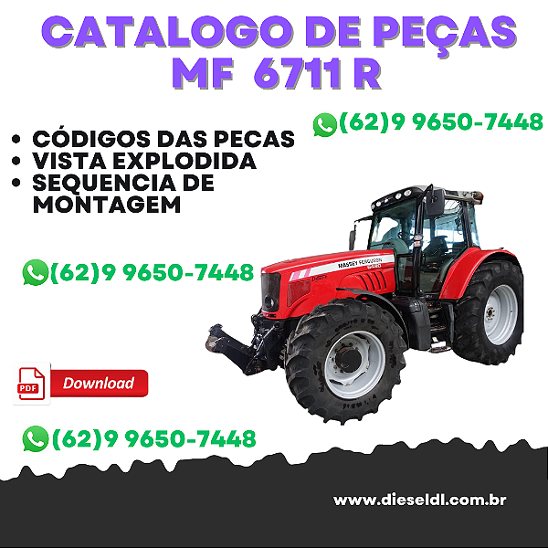 CATÁLOGO DE PEÇAS  MF 6711R TRATOR