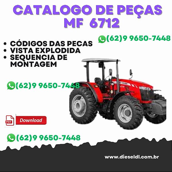 CATÁLOGO DE PEÇAS  MF 6712 TRATOR