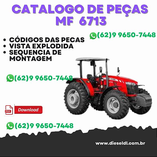 CATÁLOGO DE PEÇAS  MF 6713 TRATOR
