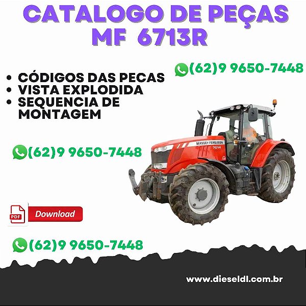 CATÁLOGO DE PEÇAS  MF 6713R TRATOR