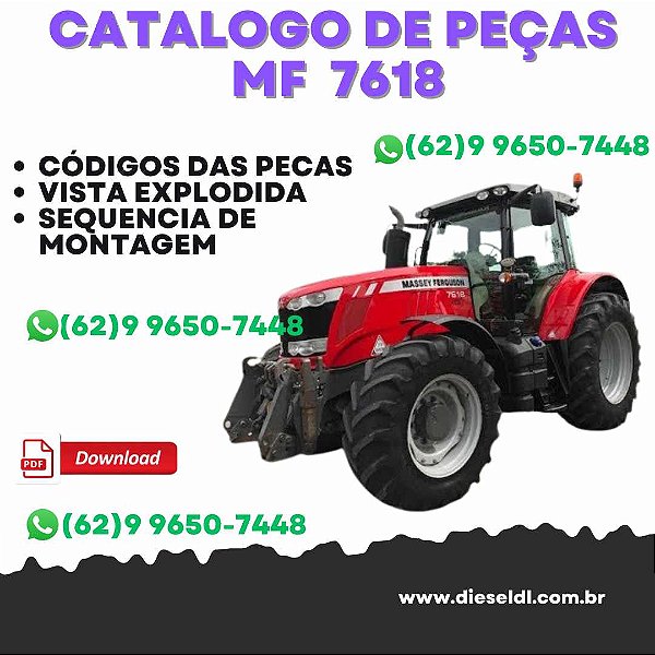 CATÁLOGO DE PEÇAS  MF 7618 TRATOR