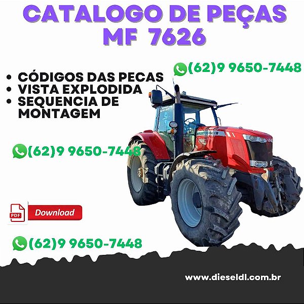 CATÁLOGO DE PEÇAS  MF 7626 TRATOR