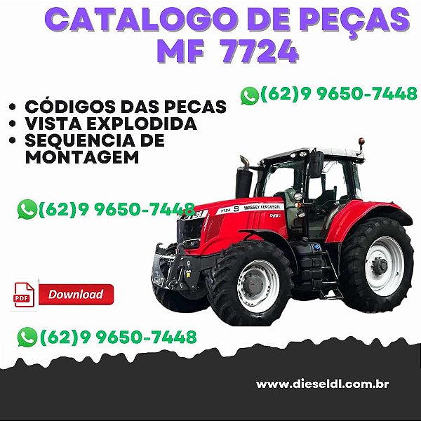 CATÁLOGO DE PEÇAS  MF 7724 / 7724S TRATOR ( DYNA 6 )
