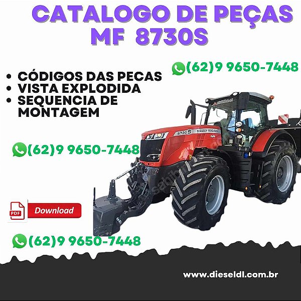 CATÁLOGO DE PEÇAS  MF 8730 / 8730S DATATRONIC 5 TRATOR