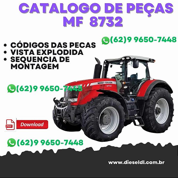 CATÁLOGO DE PEÇAS  MF 8732 / 8732S DATATRONIC 5 TRATOR