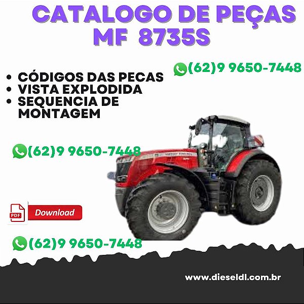 CATÁLOGO DE PEÇAS  MF 8735 / 8735S DATATRONIC 5 TRACTOR