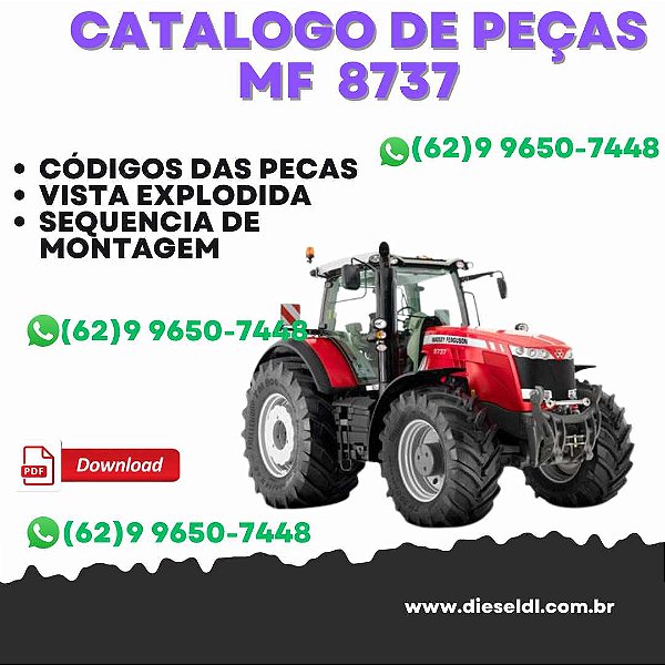 CATÁLOGO DE PEÇAS  MF 8737 DATATRONIC 5 TRATOR