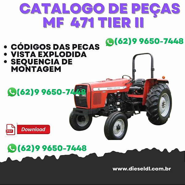 CATÁLOGO DE PEÇAS  TRACTOR MF 471 TIER ll