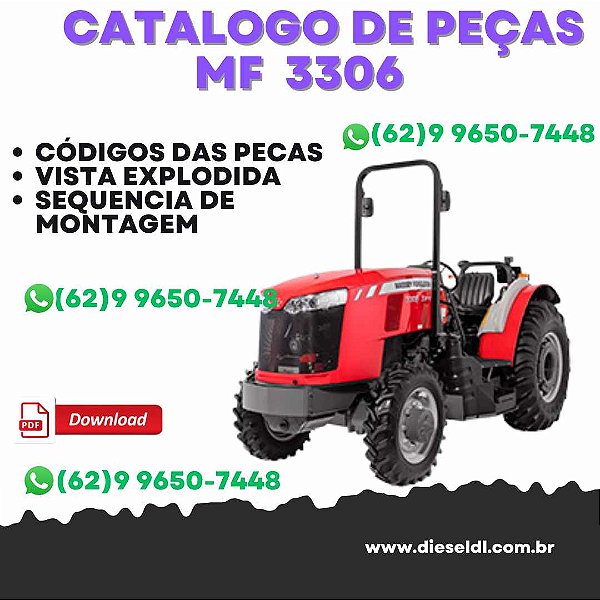 CATÁLOGO DE PEÇAS  TRATOR COMPACTO MF 3306