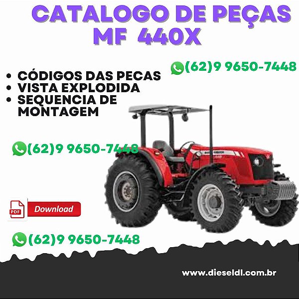 CATÁLOGO DE PEÇAS  TRATOR COMPACTO MF 440X