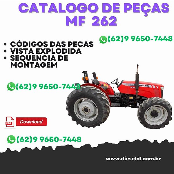 CATÁLOGO DE PEÇAS  TRATOR MF 262