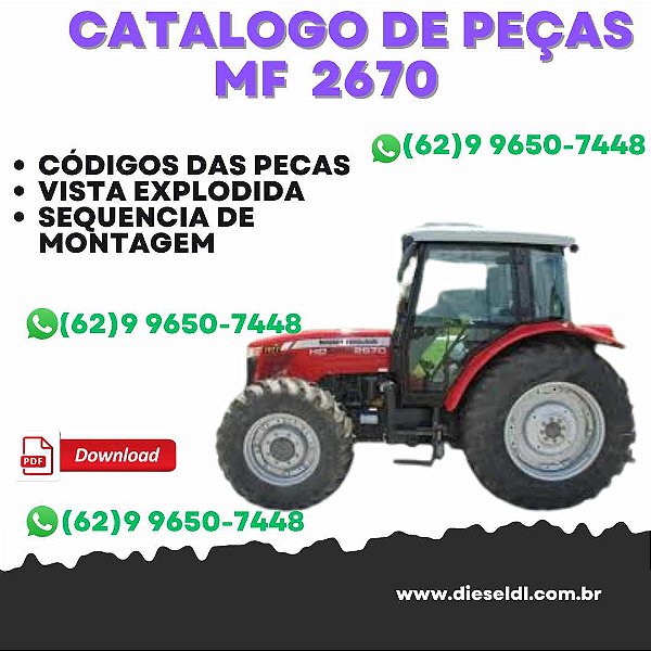 CATÁLOGO DE PEÇAS  TRATOR MF 2670