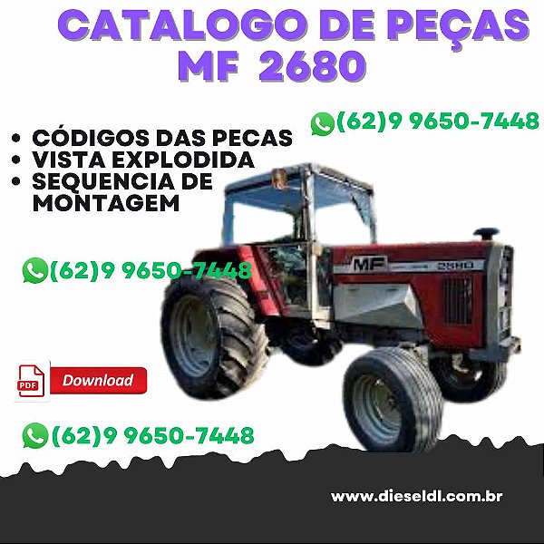 CATÁLOGO DE PEÇAS  TRATOR MF 2680