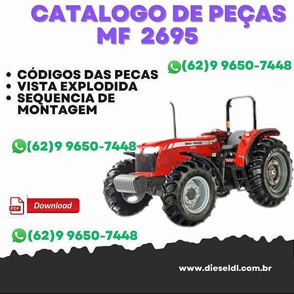 CATÁLOGO DE PEÇAS  TRATOR MF 2695