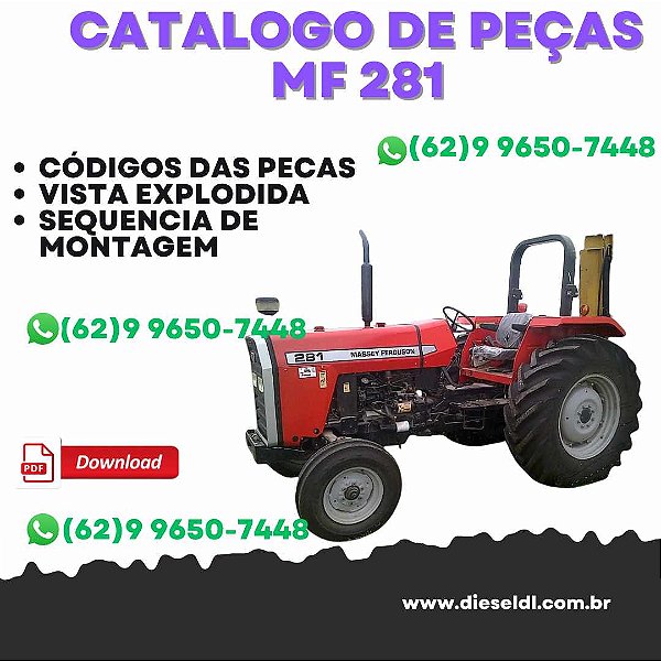 CATÁLOGO DE PEÇAS  TRATOR MF 281