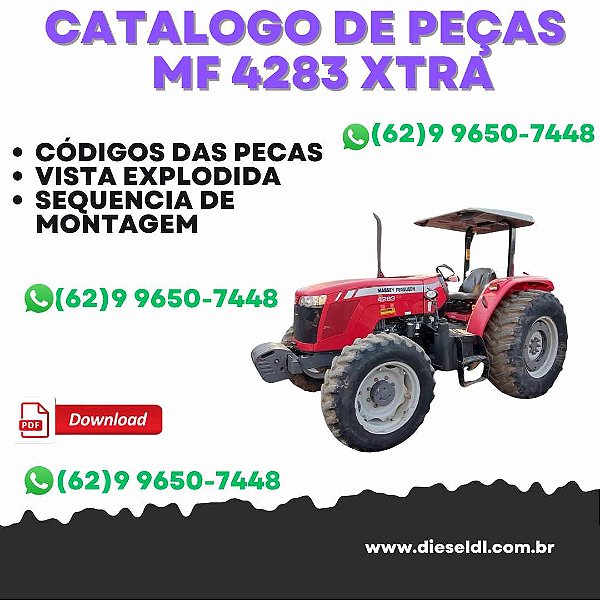 CATÁLOGO DE PEÇAS  TRATOR MF 4283 XTRA - TIER 3