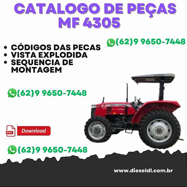 CATÁLOGO DE PEÇAS  TRATOR MF 4305