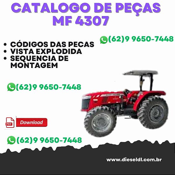 CATÁLOGO DE PEÇAS  TRATOR MF 4307
