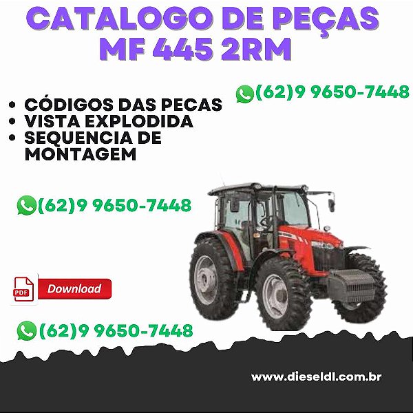 CATÁLOGO DE PEÇAS  TRATOR MF 445 2RM