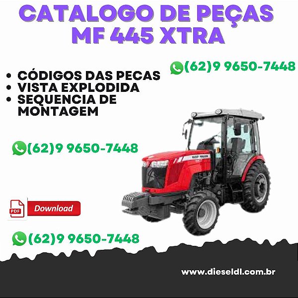 CATÁLOGO DE PEÇAS  TRATOR MF 455Xtra