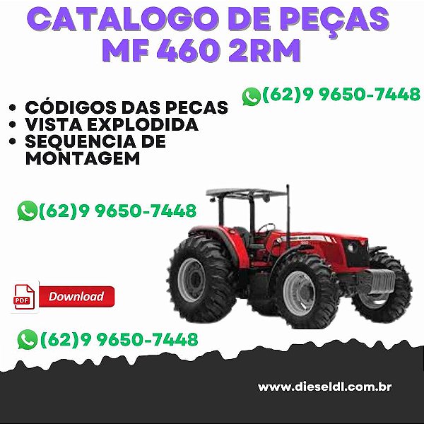 CATÁLOGO DE PEÇAS  TRATOR MF 460 2RM