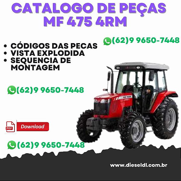 CATÁLOGO DE PEÇAS  TRATOR MF 475 4RM