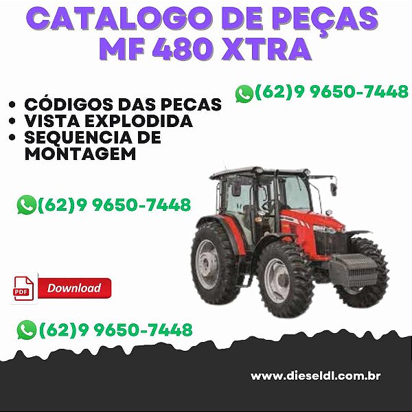 CATÁLOGO DE PEÇAS  TRATOR MF 480XTRA