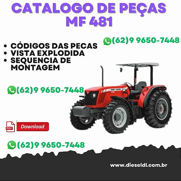 CATÁLOGO DE PEÇAS  TRATOR MF 481
