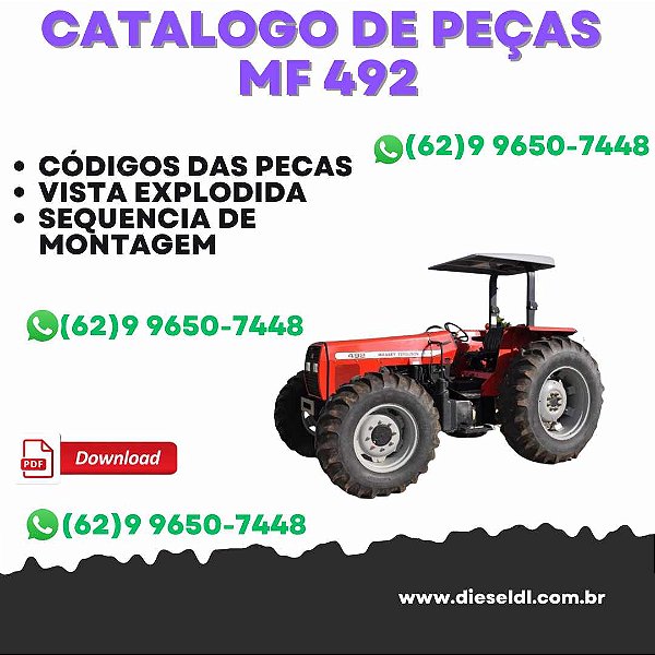 CATÁLOGO DE PEÇAS  TRATOR MF 492