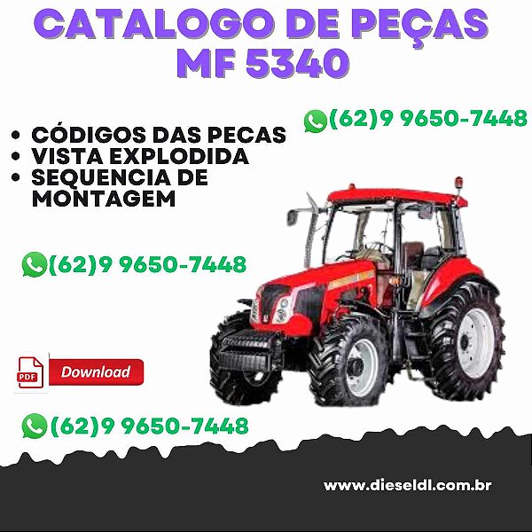 CATÁLOGO DE PEÇAS  TRATOR MF 5340