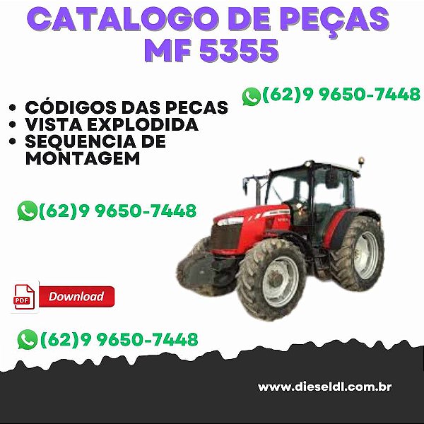 CATÁLOGO DE PEÇAS  TRATOR MF 5355