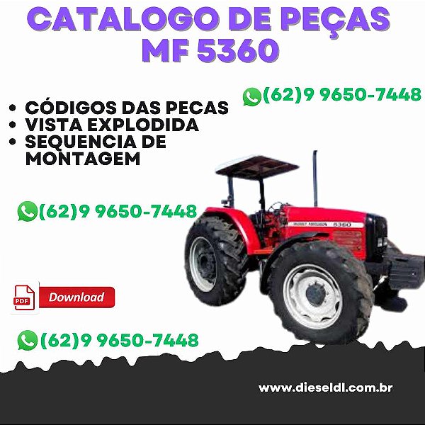 CATÁLOGO DE PEÇAS  TRATOR MF 5360