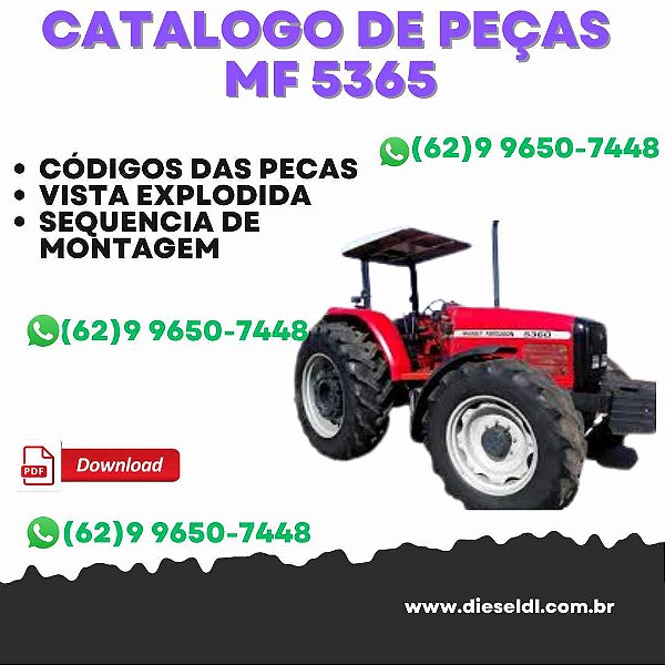 CATÁLOGO DE PEÇAS  TRATOR MF 5365