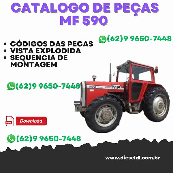 CATÁLOGO DE PEÇAS  TRATOR MF 590