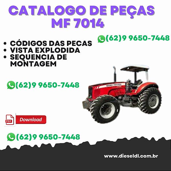 CATÁLOGO DE PEÇAS  TRATOR MF 7014