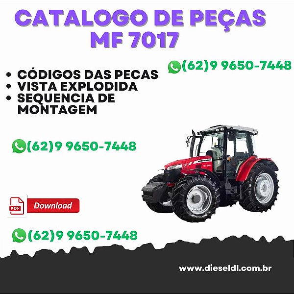 CATÁLOGO DE PEÇAS  TRATOR MF 7017