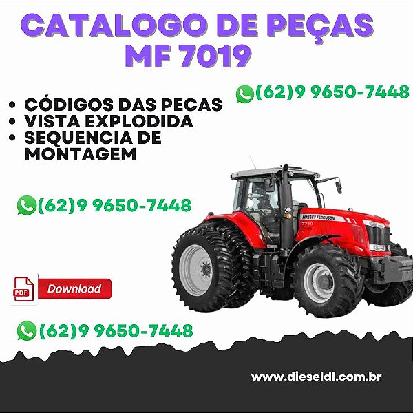 CATÁLOGO DE PEÇAS  TRATOR MF 7019