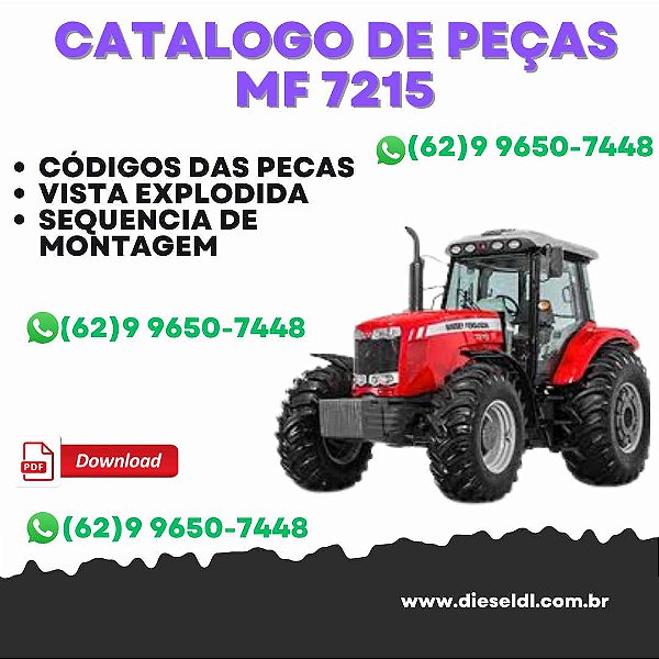 CATÁLOGO DE PEÇAS  TRATOR MF 7215