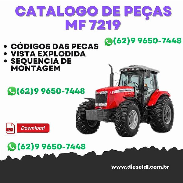 CATÁLOGO DE PEÇAS  TRATOR MF 7219