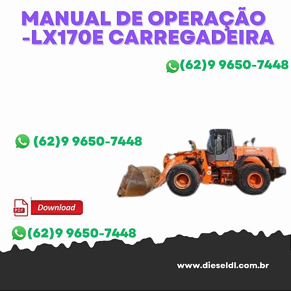 Manual do Operador Hitachi - LX170E - LX210E - LX200E - Carregadeira