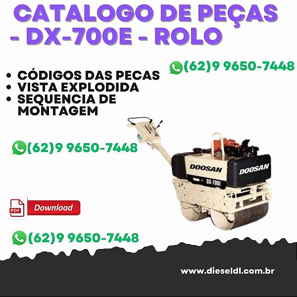 Catálogo de Peças Ingersoll Rand - DX-700E - Rolo