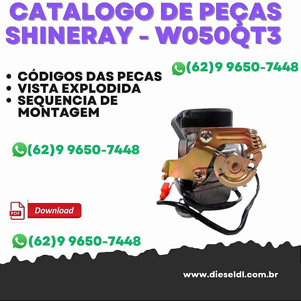 Catálogo de Peças Shineray - W050QT3