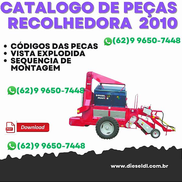 Catálogo de Peças Colombo - Double Master II - Recolhedora - 2010