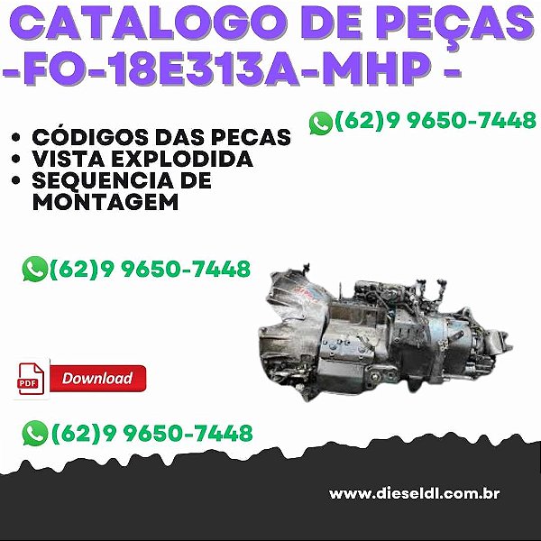 Catálogo de Peças Eaton Fuller - FO-18E313A-MHP - 2012 - Transmissão