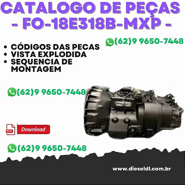 Catálogo de Peças Eaton Fuller - FO-18E318B-MXP - 2012 - Transmissão
