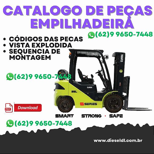 Catálogo de Peças CLARK - GTS 20\25\30\33D (Yanmar IDI) - Empilhadeira